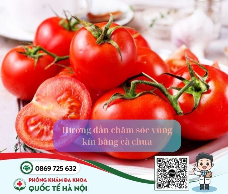 Chăm sóc vùng kín bằng cà chua