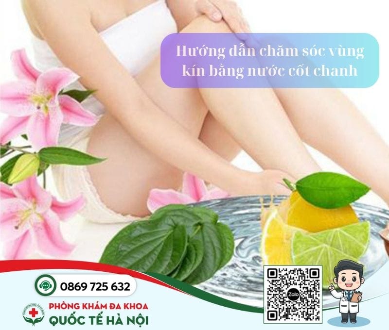 Chăm sóc vùng kín bằng nước cốt chanh