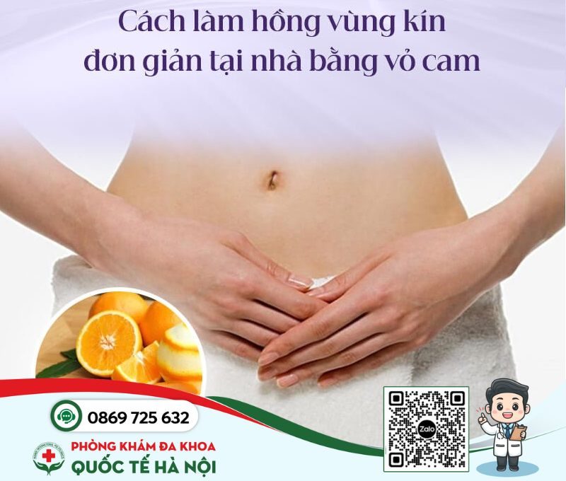 Chăm sóc vùng kín bằng vỏ cam