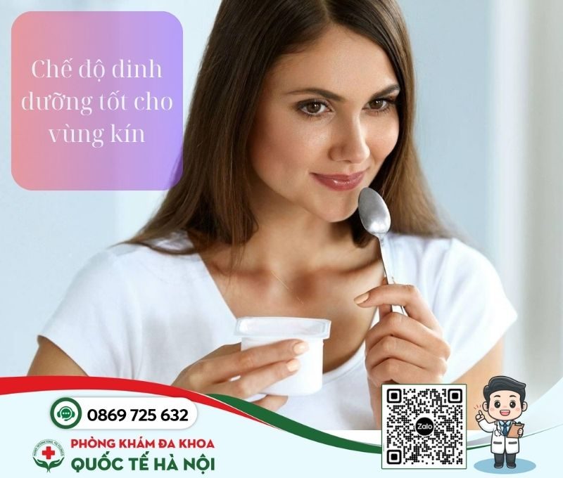 Chế độ dinh dưỡng tốt cho vùng kín nữ giới