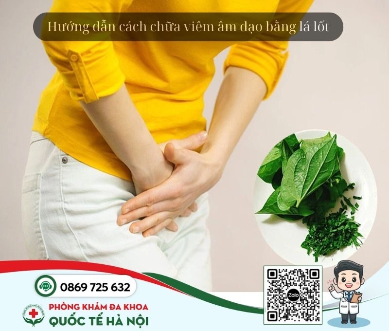 cách chữa viêm âm đạo bằng lá lốt