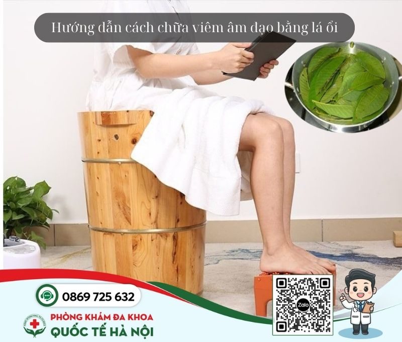 chữa viêm âm đạo bằng lá ổi