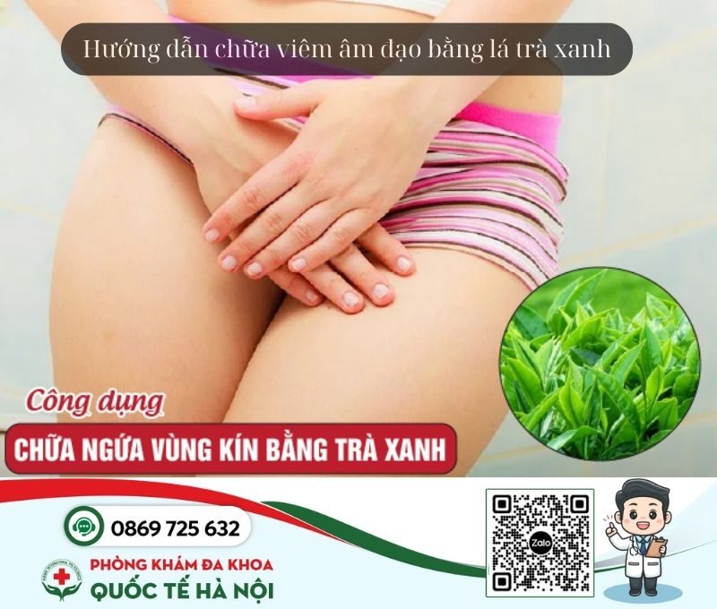 cách chữa viêm âm đạo bằng lá trà xanh