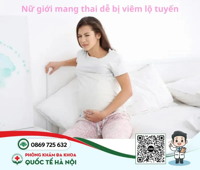 Phụ nữ mang thai dễ bị viêm lộ tuyến cổ tử cung