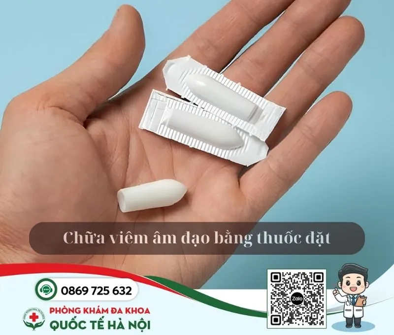 Chữa viêm âm đạo bằng thuốc đặt