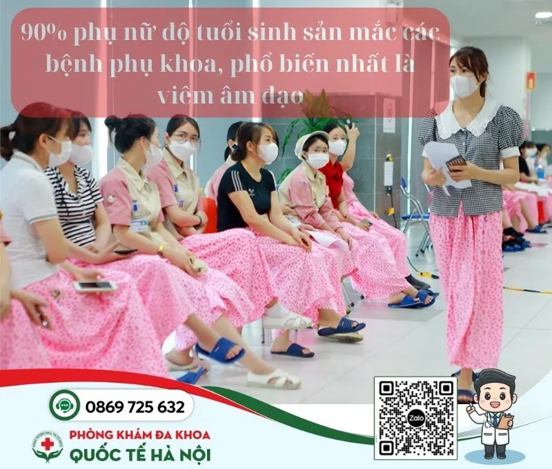 Viêm âm đạo ảnh hưởng đến 90% phụ nữ trong độ tuổi sinh sản