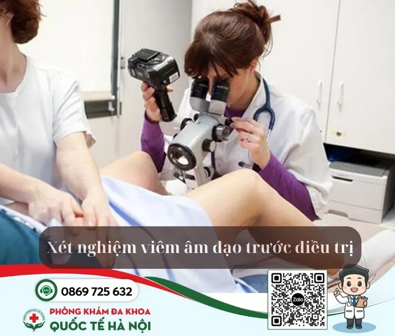 Khám trước khi điều trị viêm âm đạo