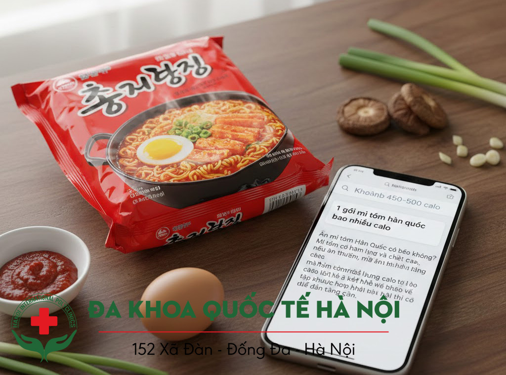 1 gói mì tôm Hàn Quốc bao nhiêu calo và ăn có béo không? 2 1 gói mì tôm hàn quốc bao nhiêu calo và ăn có béo không?