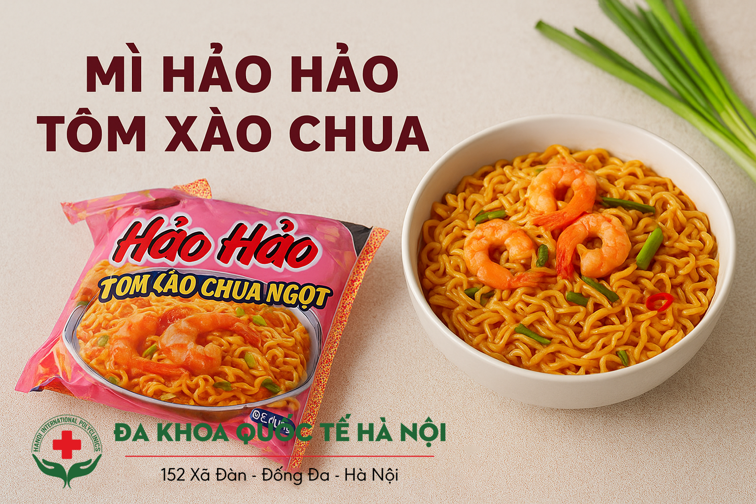 Mì hảo hảo tôm xào chua ngọt bao nhiêu calo ?